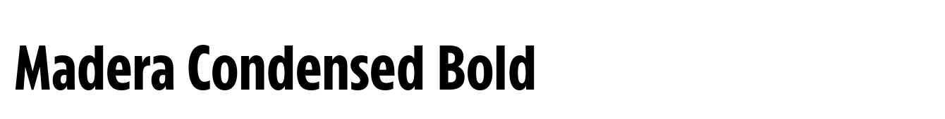 Madera Condensed Bold image
